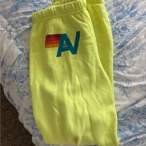 Aviator Nation Neon Yellow Sweatpants